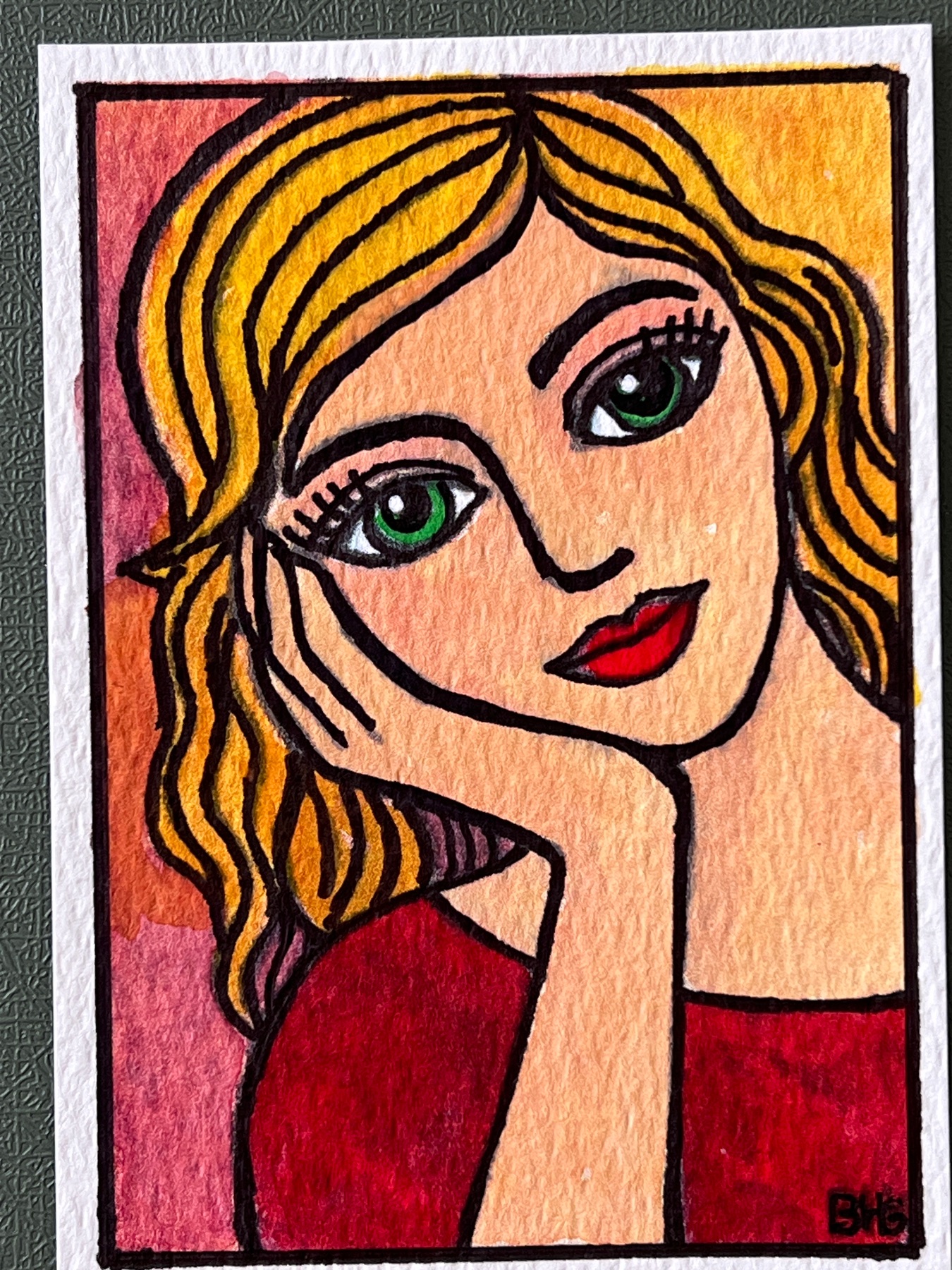 Greenella aceo art card