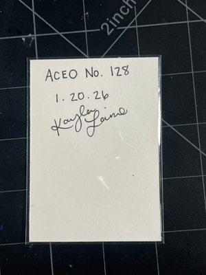 Eye of the Dragon Purple aceo art card thumbnail 2