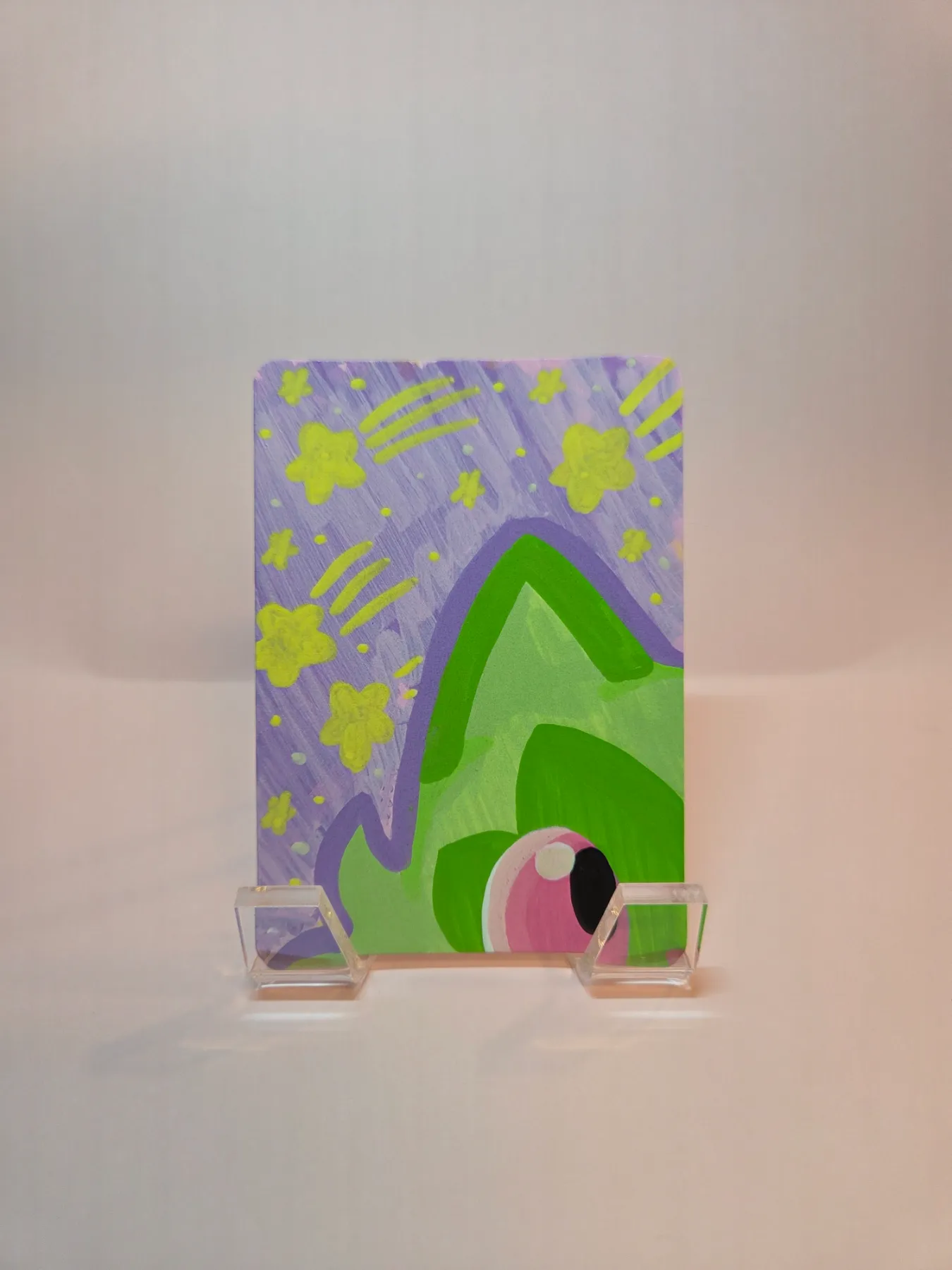 Peeking Pokémon #10: Sprigatito aceo art card