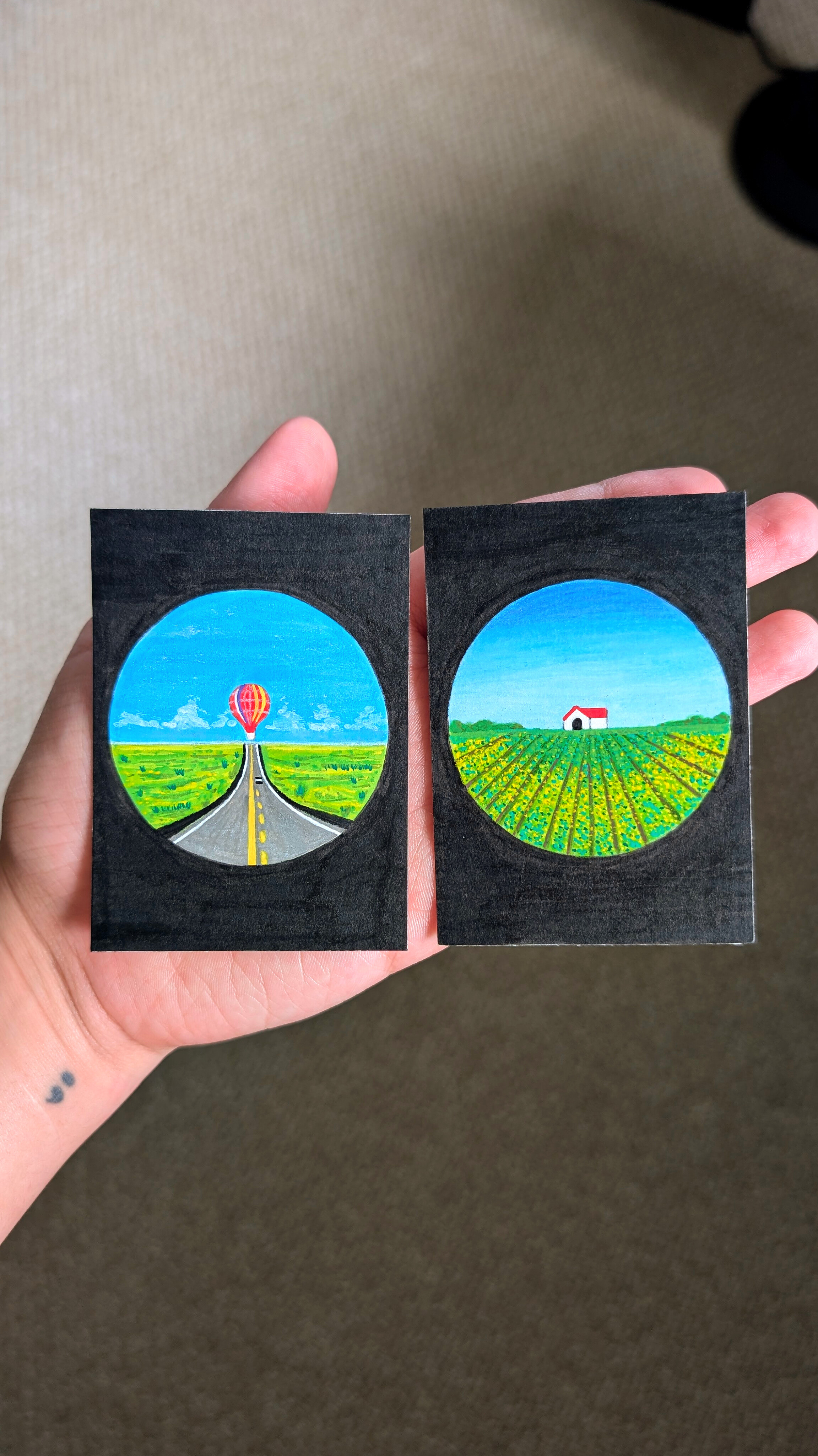 Eye exam🎈🏠 aceo art card thumbnail 1