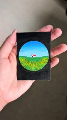 Eye exam🎈🏠 aceo art card thumbnail 4