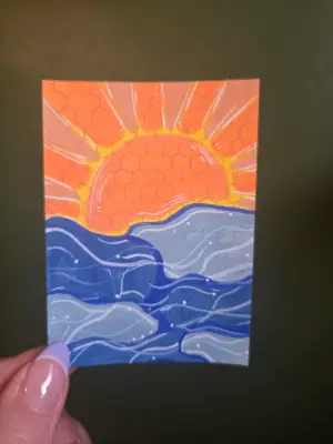 Sunny Waters ☀️ aceo art card thumbnail 1