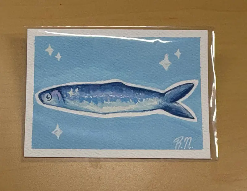 Pretty Fish aceo art card