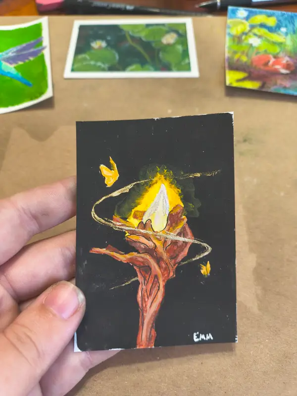 Gandalf's Staff aceo art card