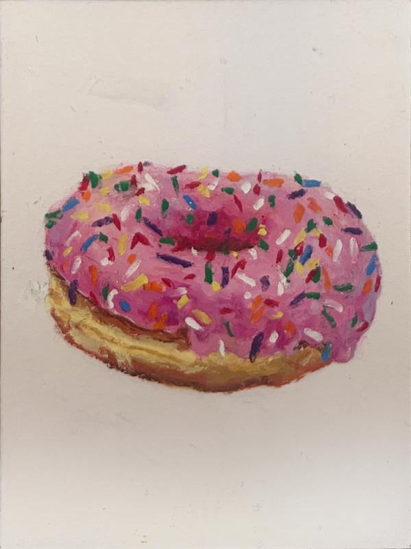 Donut aceo art card