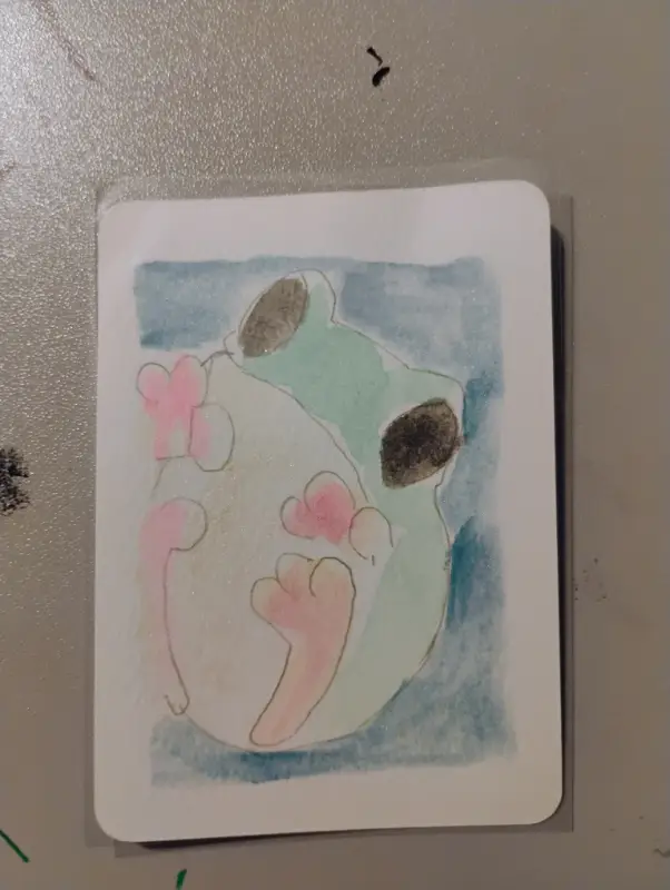 On Glass aceo art card