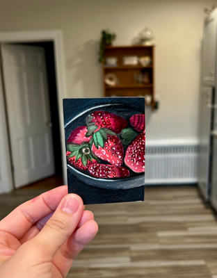 A Sweet Gathering aceo art card thumbnail 1