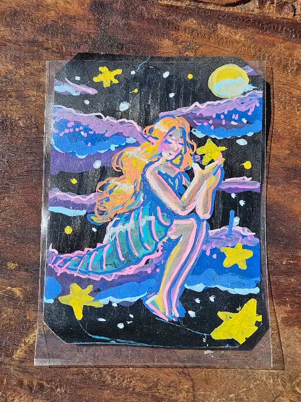 Stardrops aceo art card
