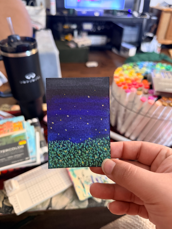 Firefly field aceo art card