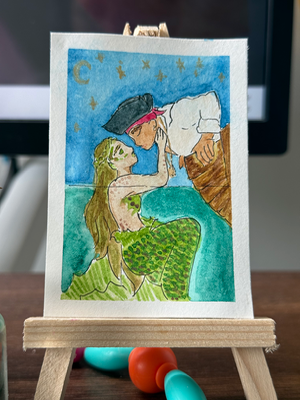 Still Waters aceo art card thumbnail 2