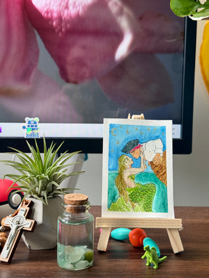 Still Waters aceo art card thumbnail 3