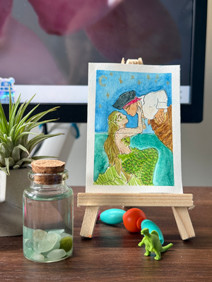 Still Waters aceo art card thumbnail 1