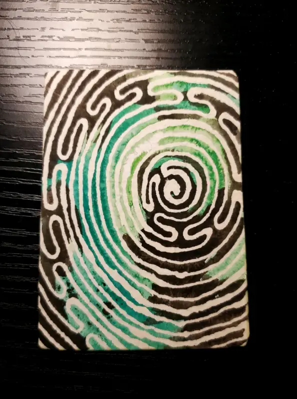 Meandering aceo art card