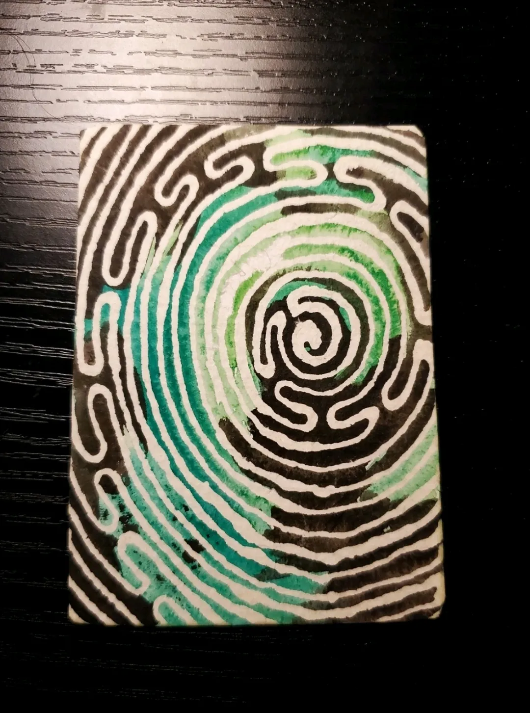 Meandering aceo art card