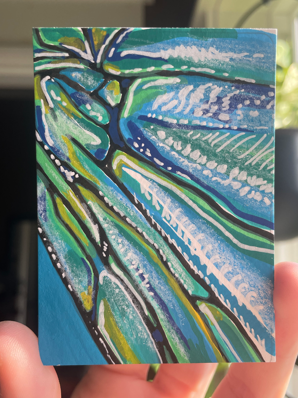 Dragonfly wing - original by Norah Mae aceo art card
