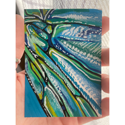 Dragonfly wing - original by Norah Mae aceo art card thumbnail 3