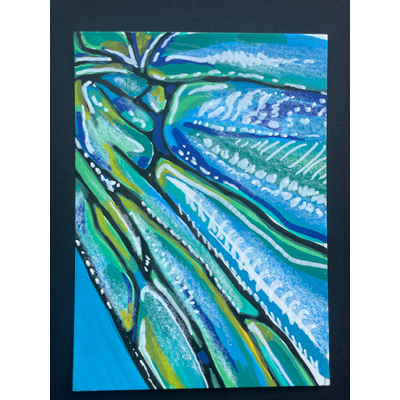 Dragonfly wing - original by Norah Mae aceo art card thumbnail 4