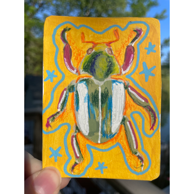 “Bug Juice” aceo art card thumbnail 2