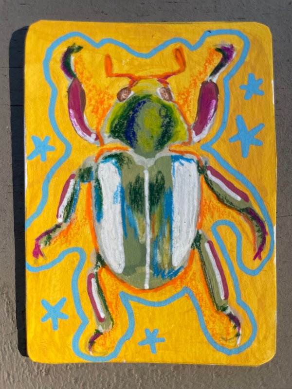 “Bug Juice” aceo art card