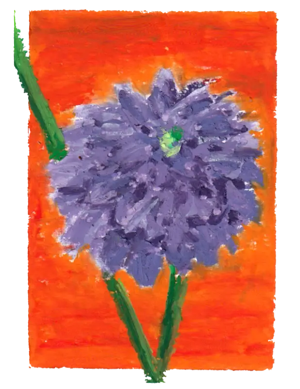 Dahlia aceo art card