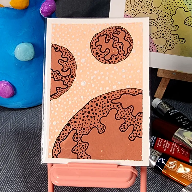 In another universe aceo art card