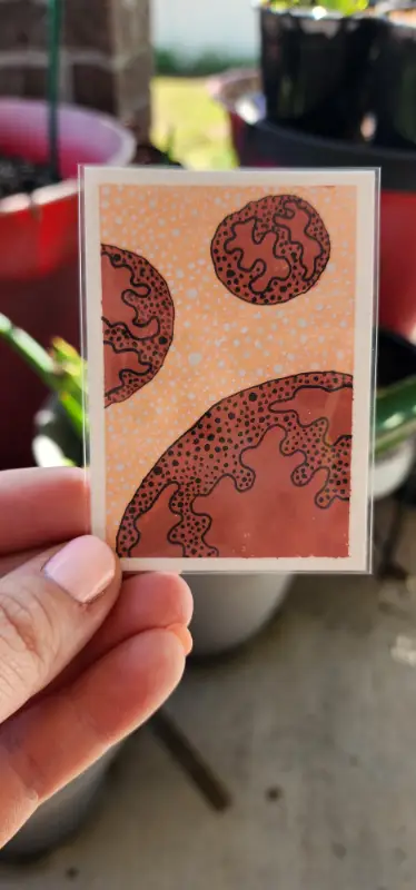 In another universe aceo art card