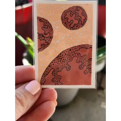 In another universe aceo art card thumbnail 1