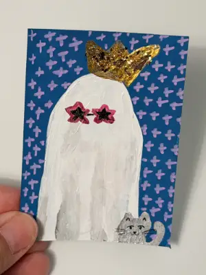 I Used to Live with Ghosts aceo art card thumbnail 2