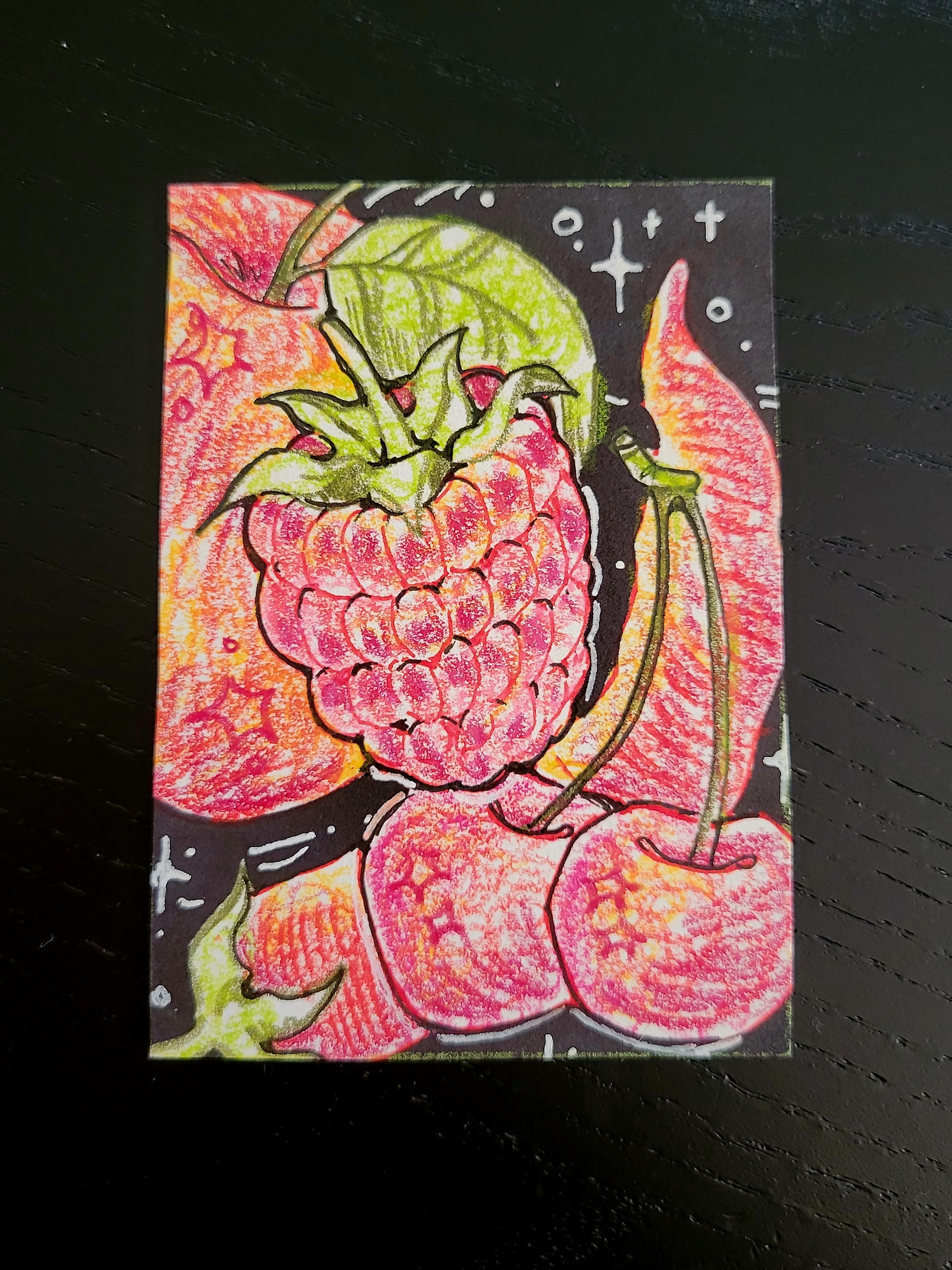 RedRed aceo art card thumbnail 3
