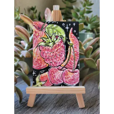 RedRed aceo art card thumbnail 1