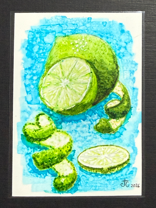 Pucker UP aceo art card