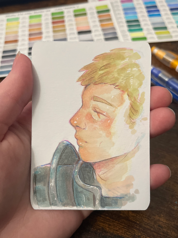 Laios (Dungeon Meshi) — ACEO 24 aceo art card