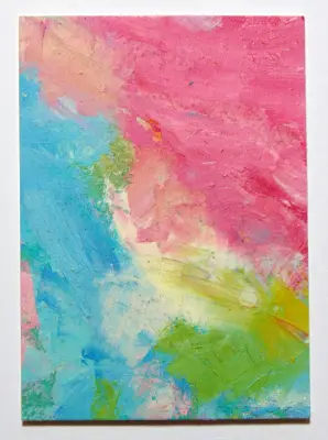 Skyscape Original oil painting ACEO aceo art card thumbnail 2
