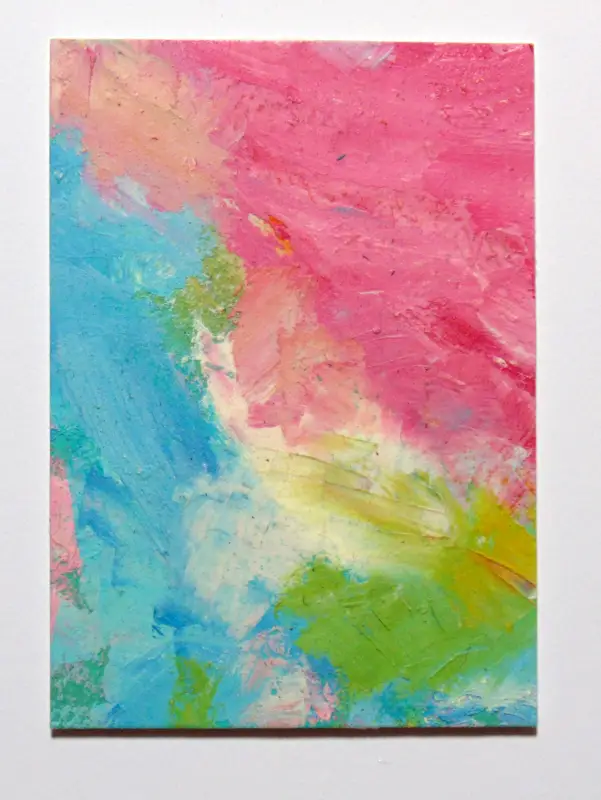Skyscape Original oil painting ACEO aceo art card