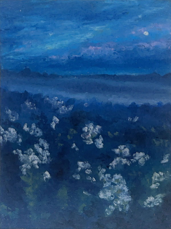 Wildflowers At Dusk aceo art card