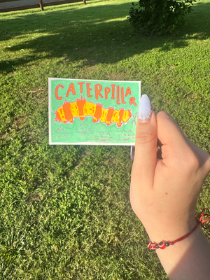 The Garden Lurkers: Caterpillar aceo art card thumbnail 3