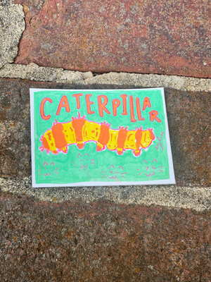 The Garden Lurkers: Caterpillar aceo art card thumbnail 2