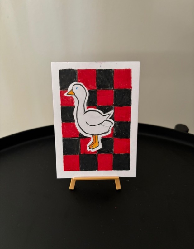 Quackers aceo art card