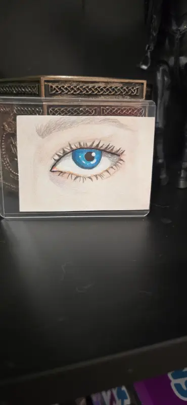Blue Eyes aceo art card