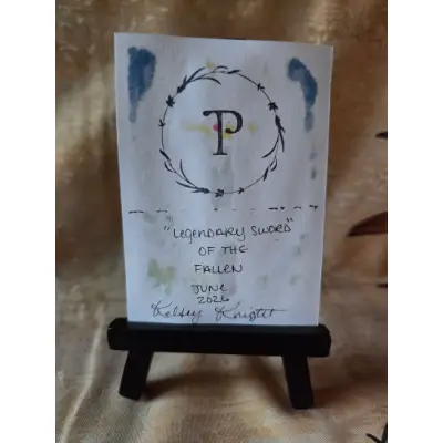 Legendary Sword of the Fallen - Original ACEO aceo art card thumbnail 5