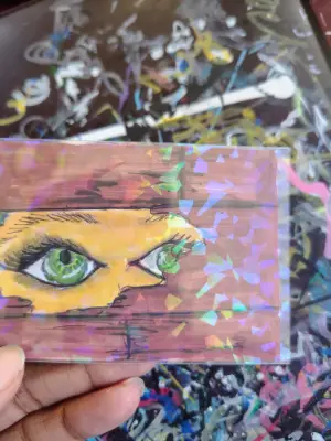 Gaze ACEO aceo art card thumbnail 3