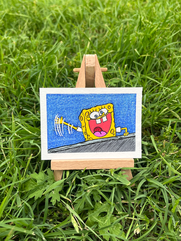 Hello There! aceo art card
