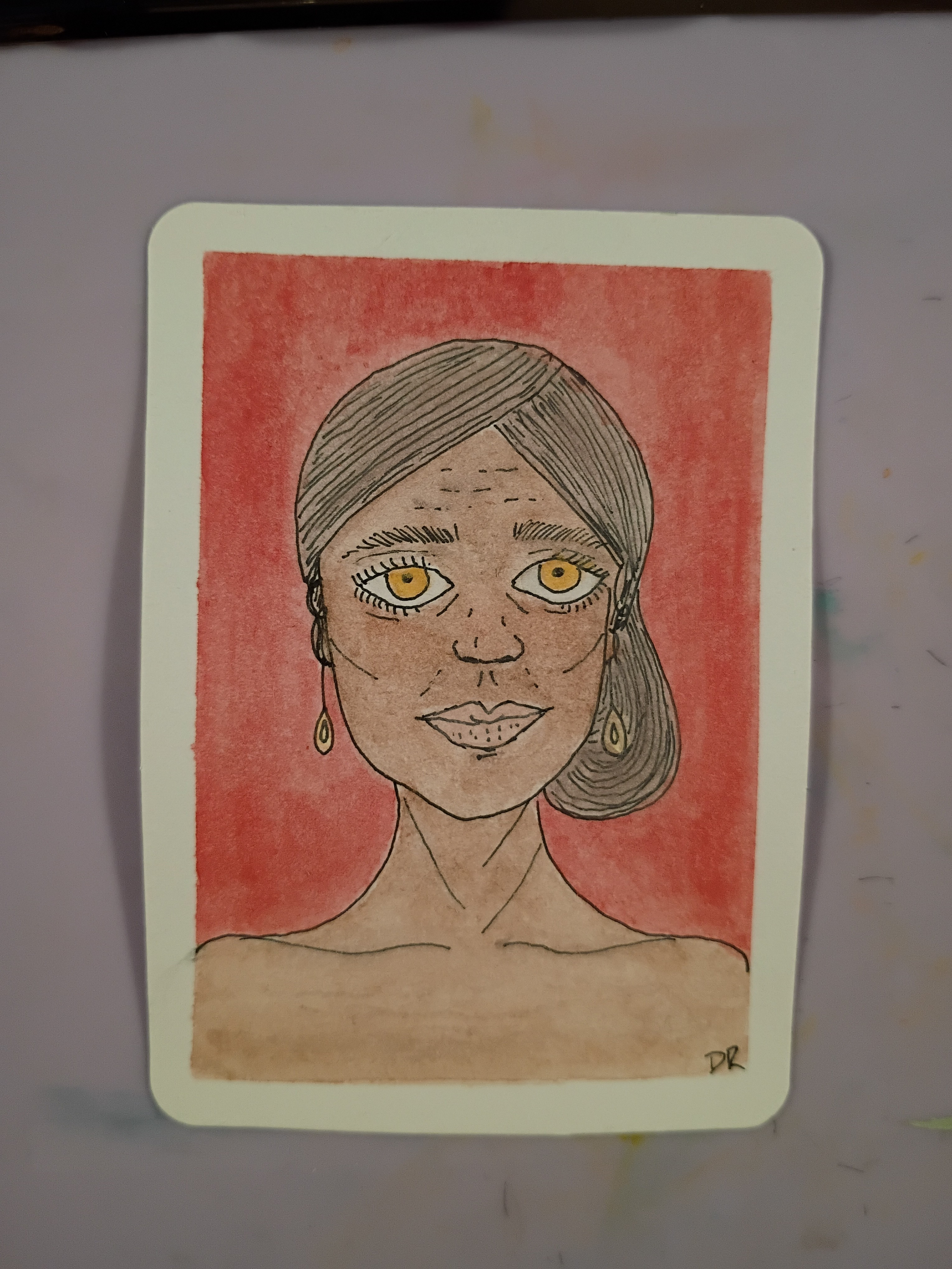 She shines for you aceo art card