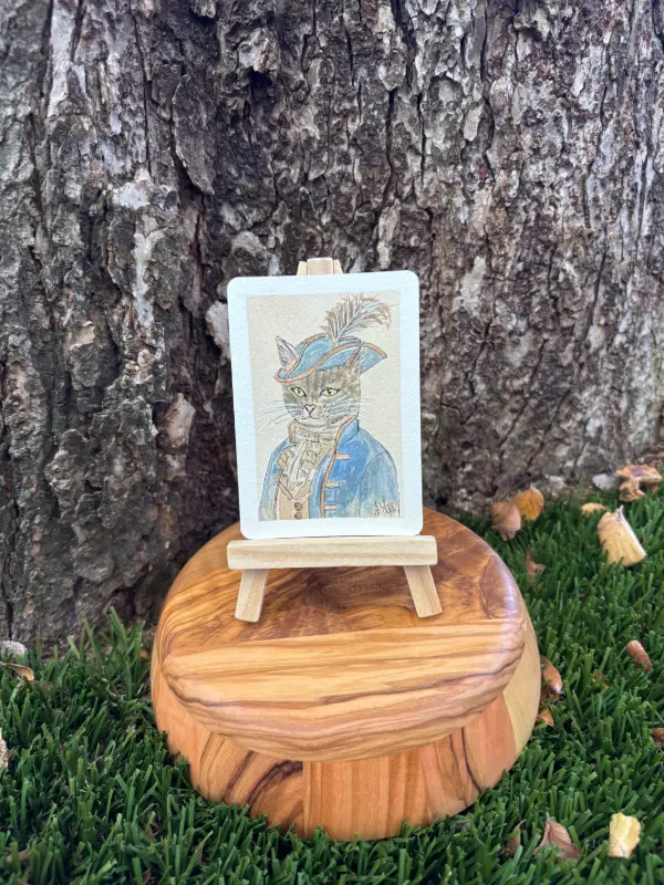 Cat in Costume aceo art card