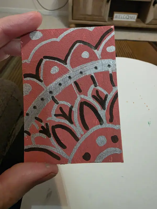 Mandala aceo art card