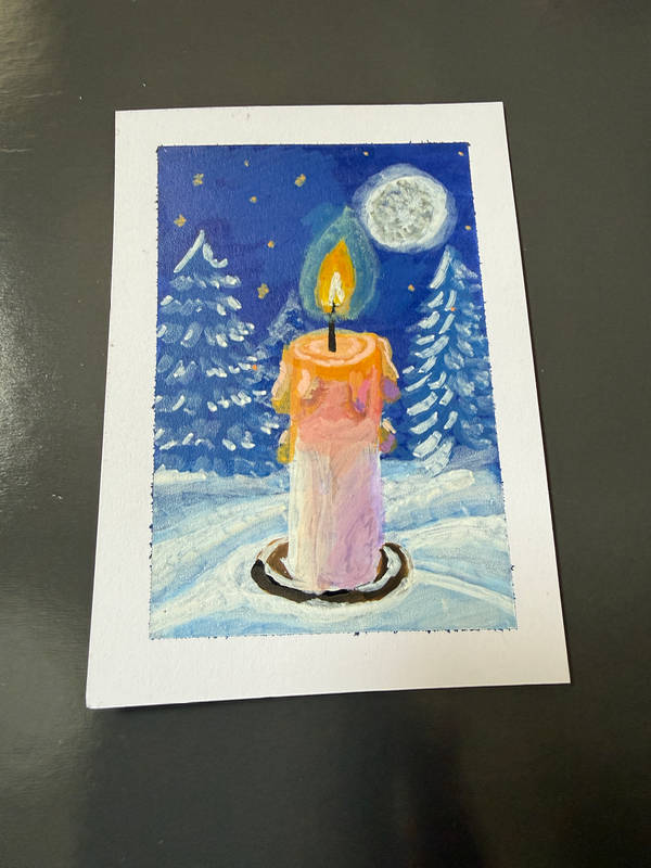 By Moon and Flame aceo art card