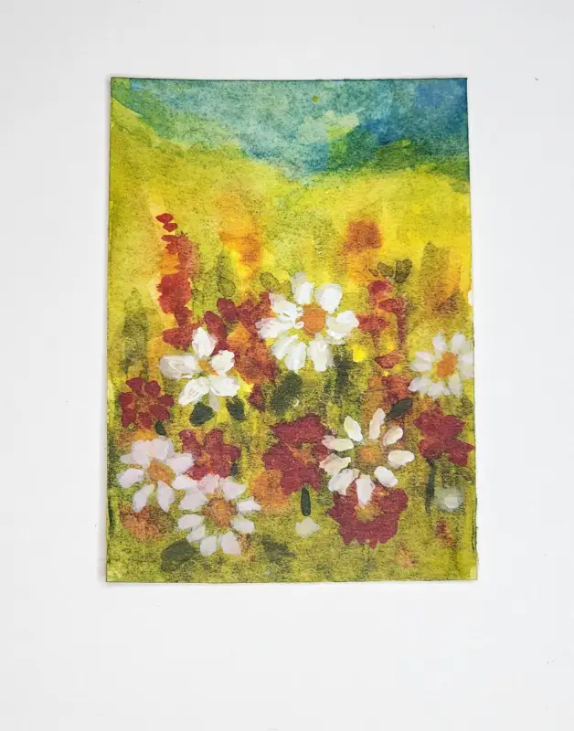 Wildflower Bloom 1 aceo art card