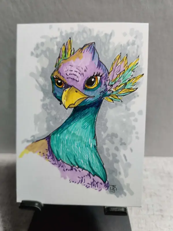 Dream Bird aceo art card