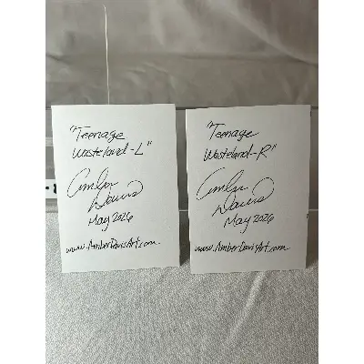 Teenage Wasteland (set of 2) - Original aceo art card thumbnail 2