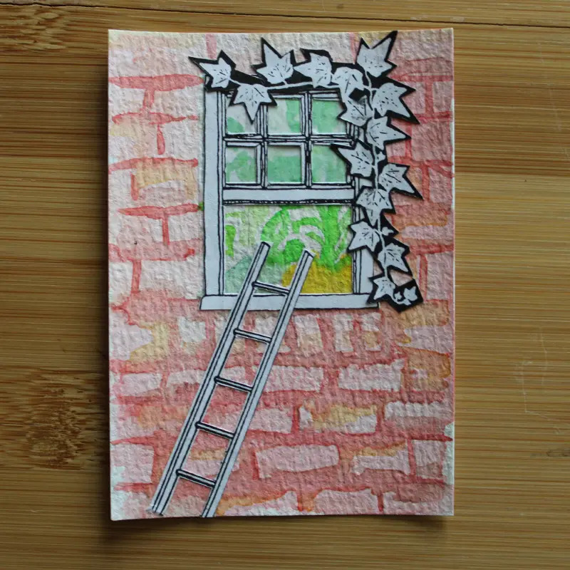 Please dont let me...Escape. aceo art card